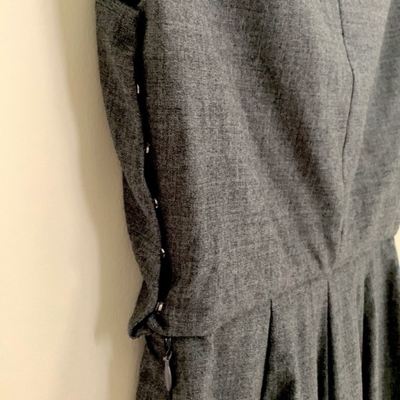 J Crew Gray Sleeveless Wool Sheath Dress. Size OP - Picture 3 of 12
